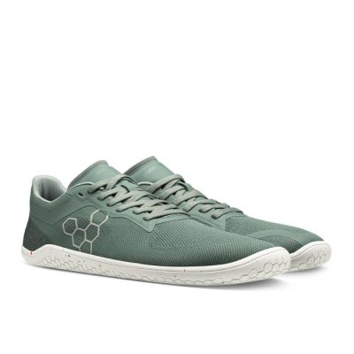 Vivobarefoot Men's Geo Racer II Vegan Shoes - Green USA [IZH653710]